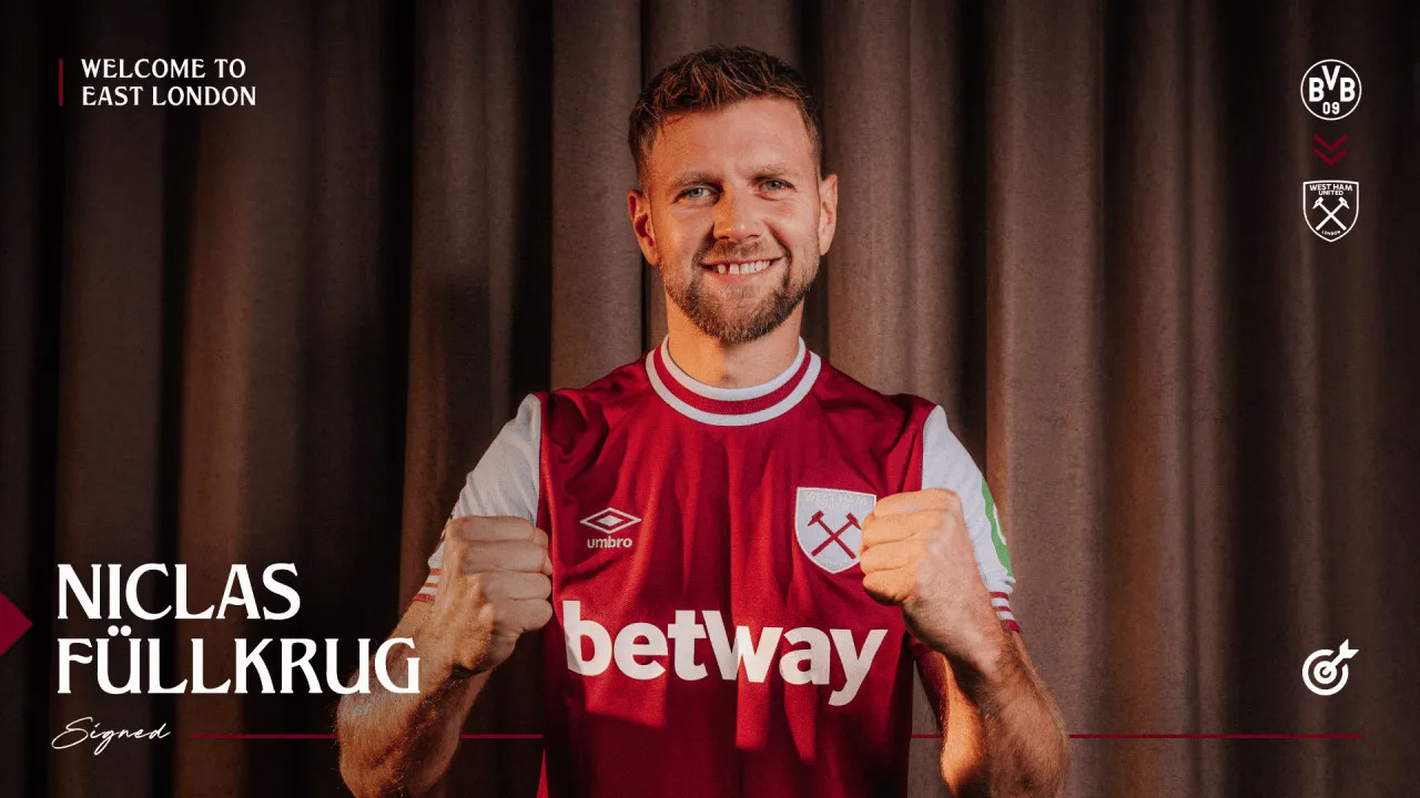 West Ham United: Tiền đạo Füllkrug của Dortmund gia nhập, ký 4 năm + tổng giá 32 triệu euro