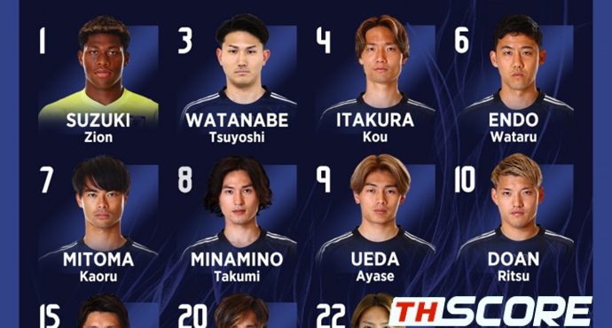 ญี่ปุ่น พบ เม็กซิโก รายชื่อตัวจริง: มิโตมะ คาโอรุนำทัพ