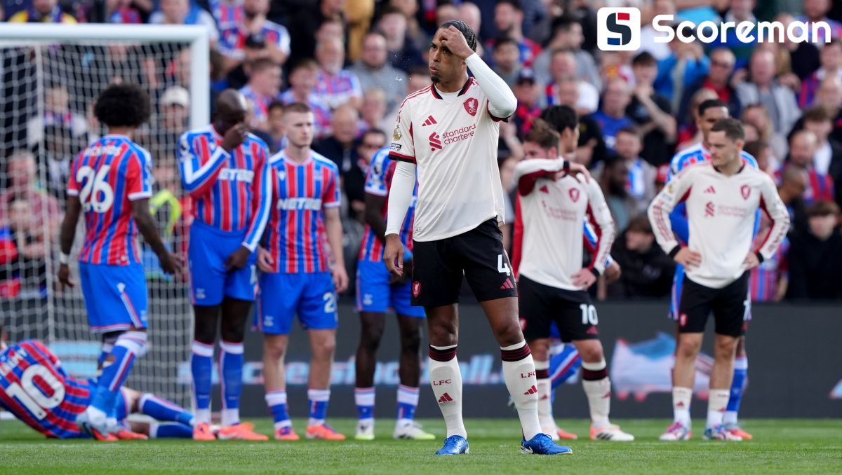 리버풀, 크리스탈팰리스에 1-2 역전패→무패행진 종료