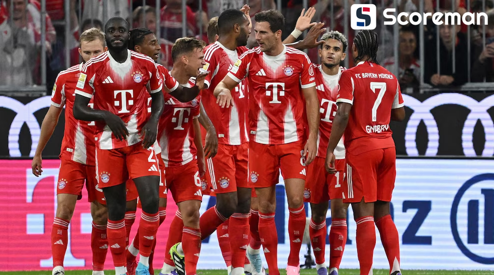 뮌헨, 개막전서 라이프치히 6-0 대파... 디아스 1골 1도움, 케인 해트트릭