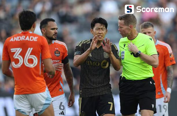 ‘골가뭄 손흥민’ LAFC, 휴스턴에 1-4 참패→3경기 10실점