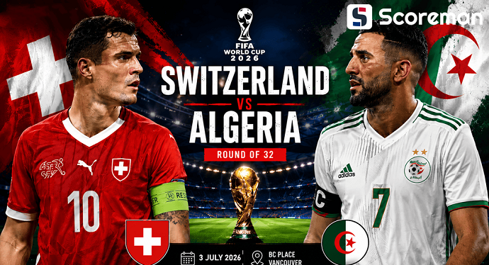 7월3일 월드컵 - 스위스 VS 알제리 해외축구 분석 프리뷰