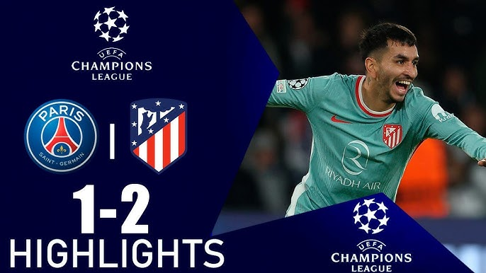 FT: Paris Saint Germain (PSG) 1-2 Atletico Madrid