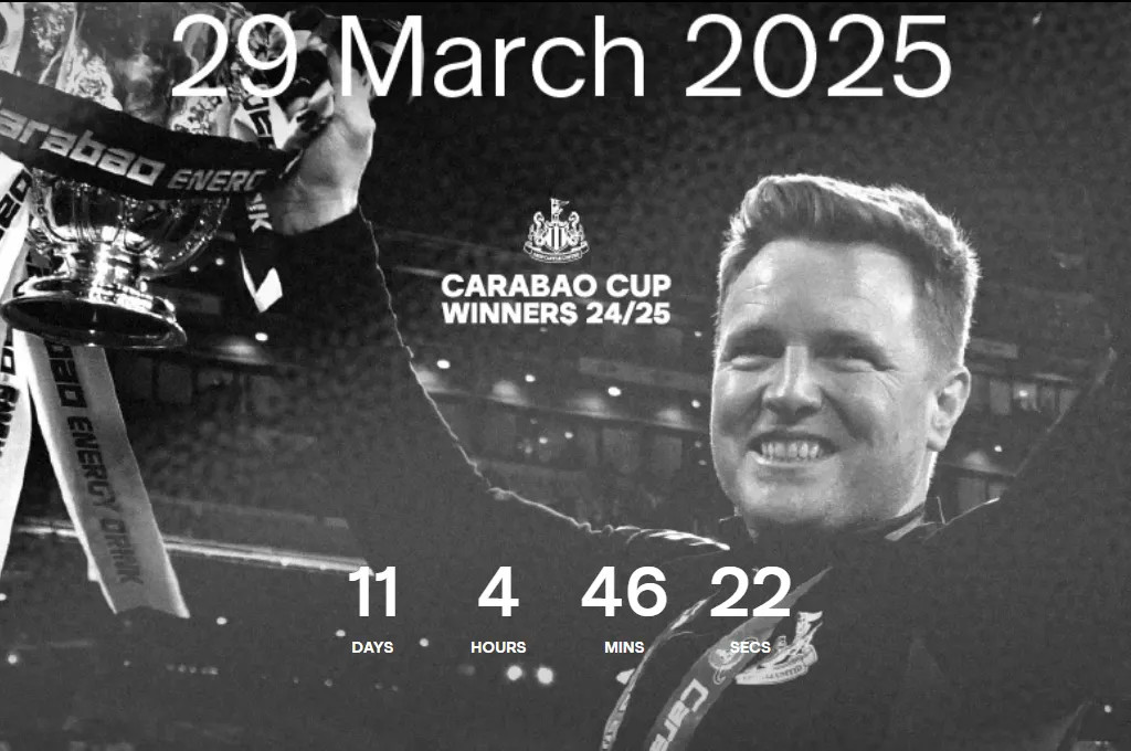 Newcastle sẽ tổ chức diễu hành và lễ ăn mừng chức vô địch vào ngày 29/3 theo giờ địa phương