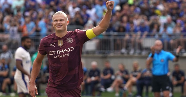​Haaland tỏa sáng, Man City đè bẹp Chelsea khép lại chuyến du đấu Mỹ