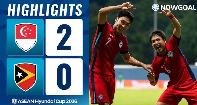 ASEAN HYUNDAI CUP™ 2026 GROUP A: SINGAPORE 2-0 TIMOR-LESTE
