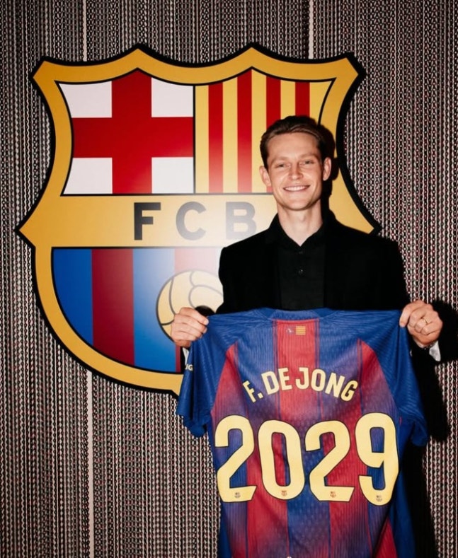 더용, 바르셀로나와 2029년까지 재계약！