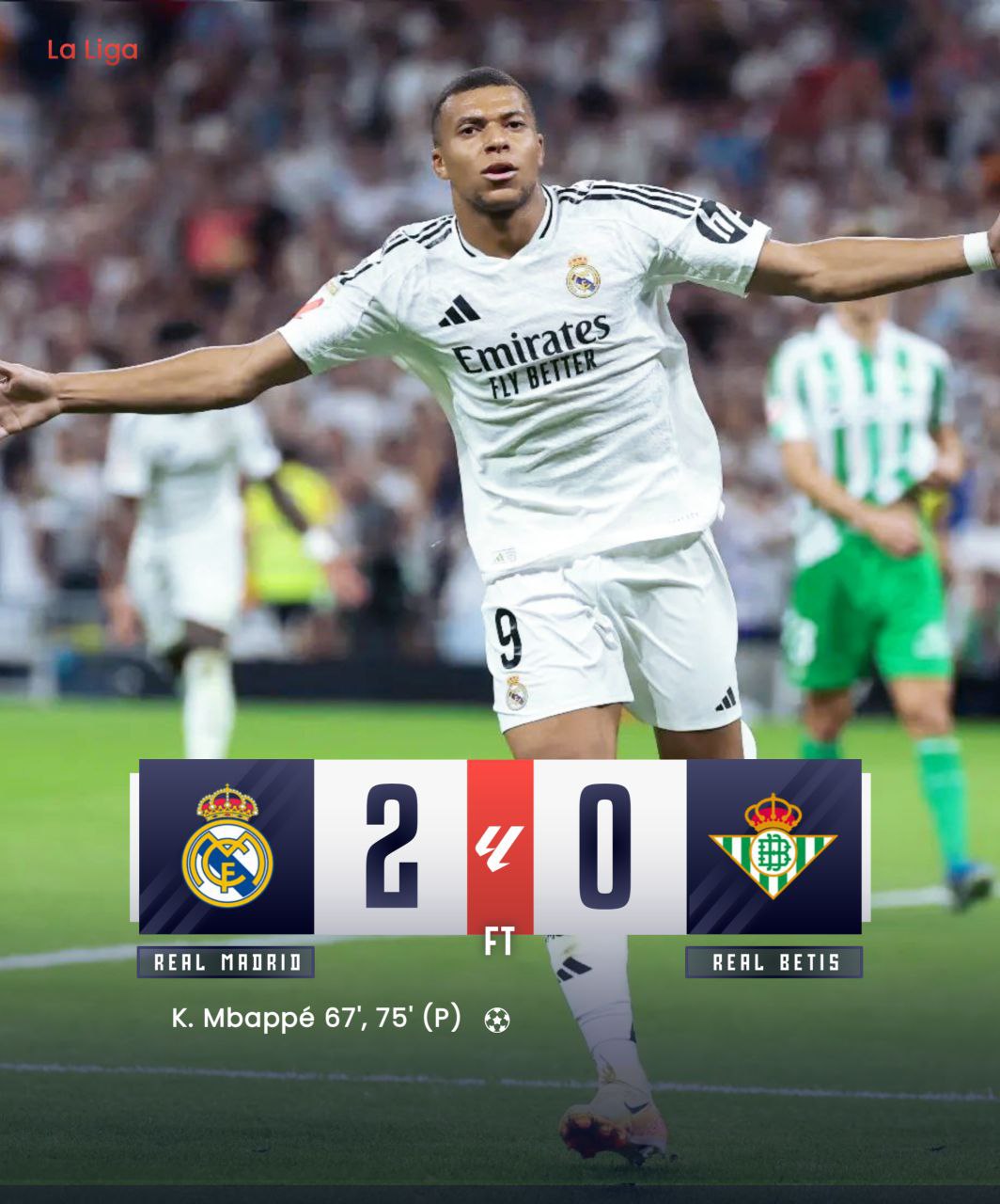 FT: Real Madrid 2-0 Real Betis