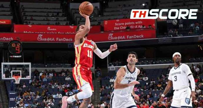 สมาคมบาสเกตบอลแห่งชาติ - เมมฟิส กริซลีส์ 116-122 แอตแลนตา ฮอกส์