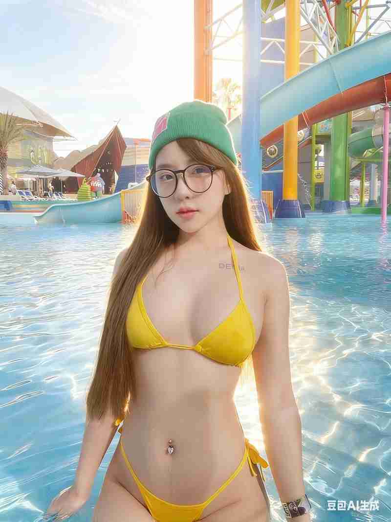 เอมมี่ สุนันทา สวมบิกินี่ตัวจิ๋วสีเหลือง อวดหุ่นแซ่บ ทำสวนน้ำร้อนระอุ