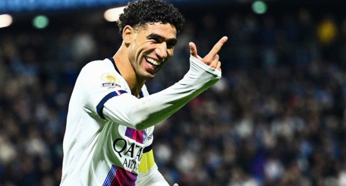 Hakimi’s Historic Hat-Trick Powers PSG to 5-1 Rout Over Le Havre