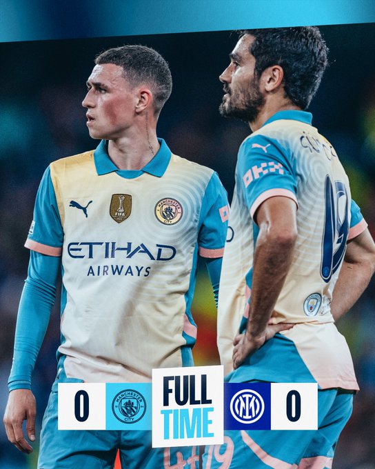 Kết quả Cúp C1: Manchester City 0-0 Inter Milan