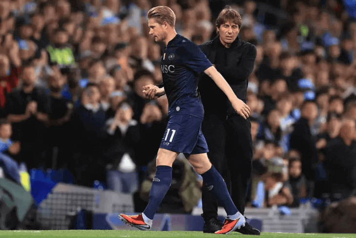 De Bruyne trở lại Etihad chỉ thi đấu 26 phút vì thay đổi chiến thuật