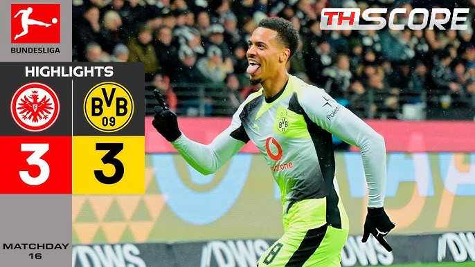 ​ดราม่าทดเจ็บ! ดอร์ทมุนด์ บุกเจ๊า แฟร้งค์เฟิร์ต ดุเดือด 3-3 ชูควูเมก้า ฮีโร่ซัดกู้ชีพนาทีบาป