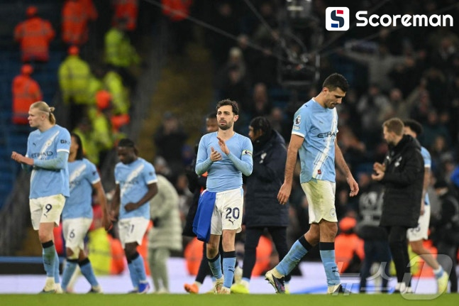 맨시티, 사령탑 없는 첼시와 1-1 무승부…선두 아스널과 6점차