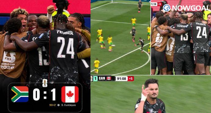 Stoppage-time winner! Canada beat South Africa 1–0 to reach the Round of 16.