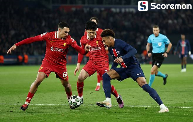PSG, 리버풀에 UCL 16강 1차전 0-1 패배...이강인 결장