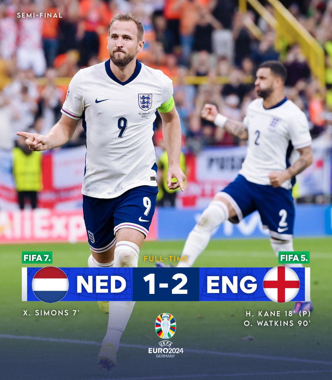 ENGLAND ARE IN THE FINAL! 🙌
