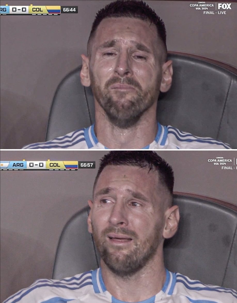 เมสซี่ บาดเจ็บในนัดชิงชนะเลิศ โคปาอเมริกา นั่งร้องไห้ซบหน้า 3 นาทีเต็มบนม้านั่งสำรอง