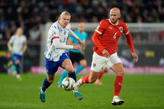 Thua thảm Áo, Haaland 