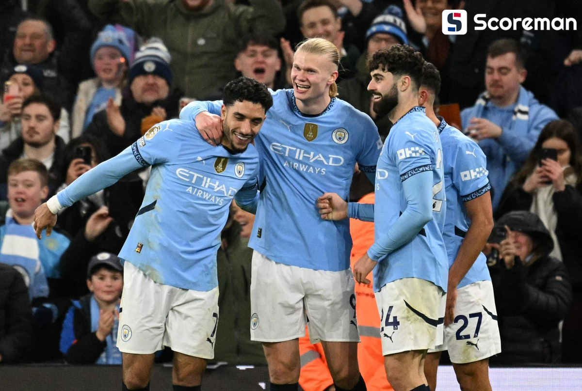 맨시티, '홀란드 1골 1도움'→첼시에 3-1 역전승!...리그 6경기 무패+4위 도약