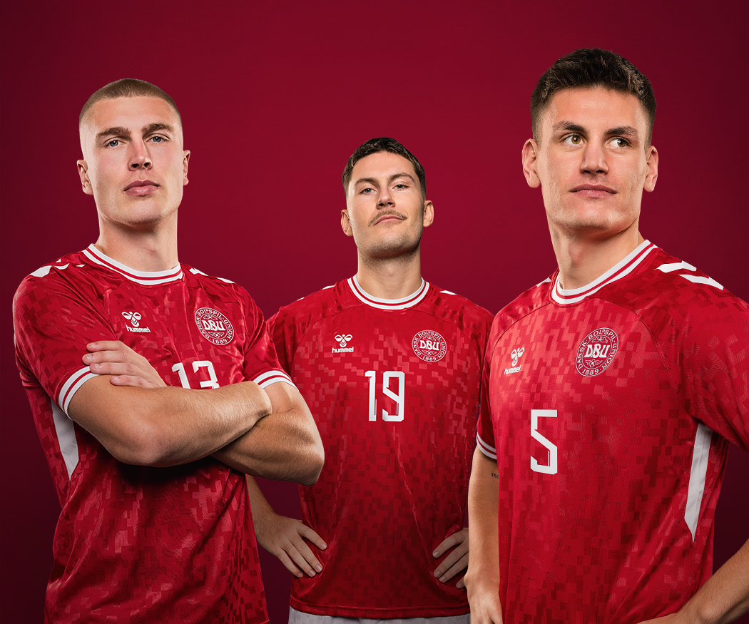 ​Áo đấu sân nhà và sân khách của ĐTQG Đan Mạch cho EURO 2024