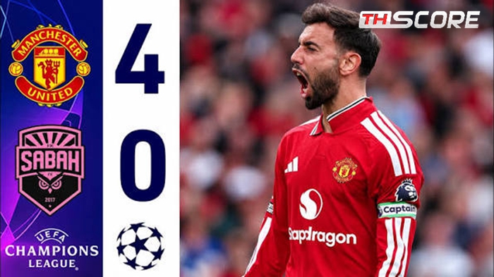 แมนยูคืนถิ่นยูฟ่าแชมเปียนส์ลีกรอบ 3 ปี ถล่ม ซาบาห์ บากู 4-0