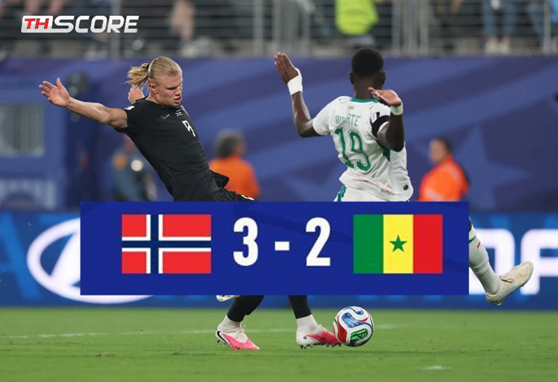 ​ฮาลันด์เบิ้ล! นอร์เวย์เฉือนเซเนกัล 3-2 การันตีเข้ารอบฟุตบอลโลก
