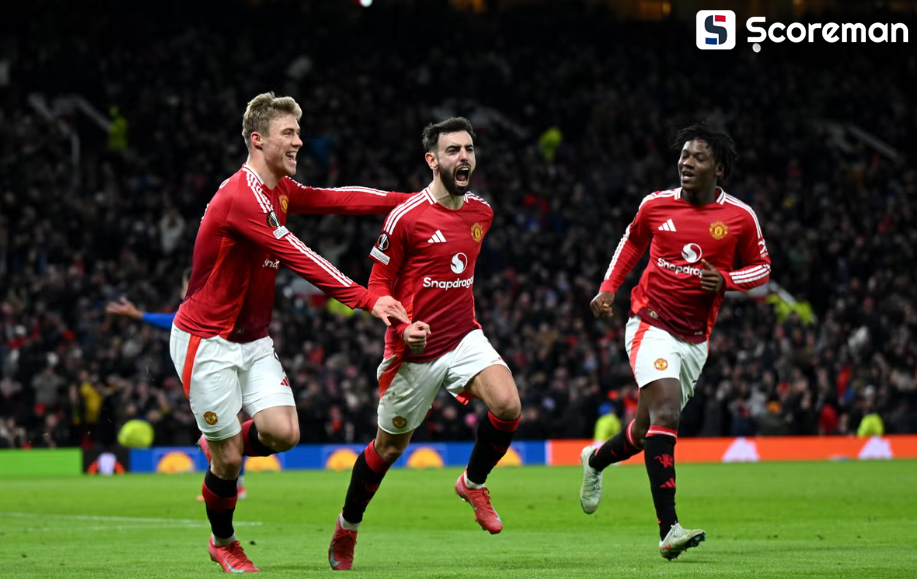 맨유, 레인저스에 2-1 역전승→16강 직행 유력