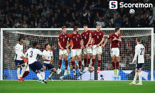 투헬 감독의 잉글랜드, 라트비아 3-0 완파…'2경기 연속 무실점 승리'