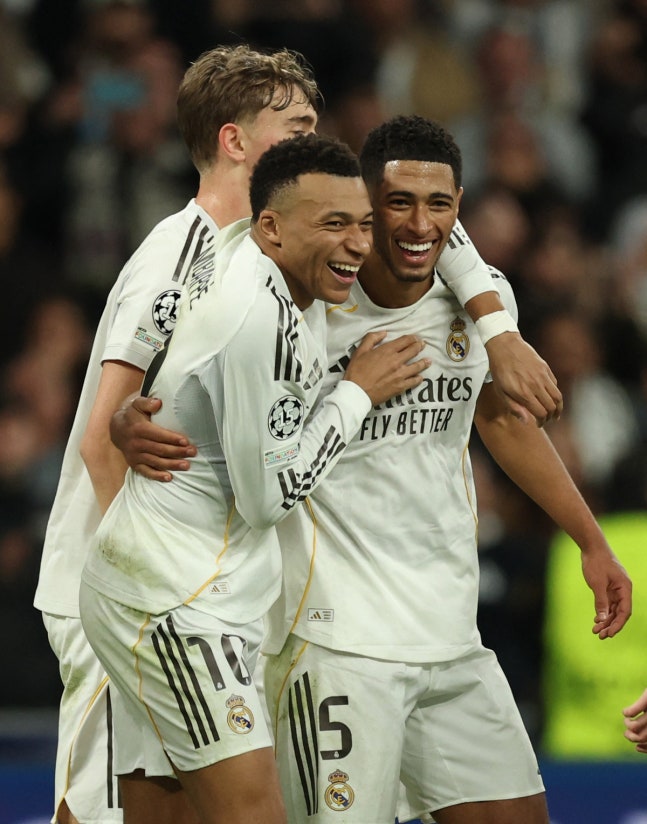 ‘음바페 2골, 비니시우스 1골·2도움’ 레알, AS모나코에 6-1 대승