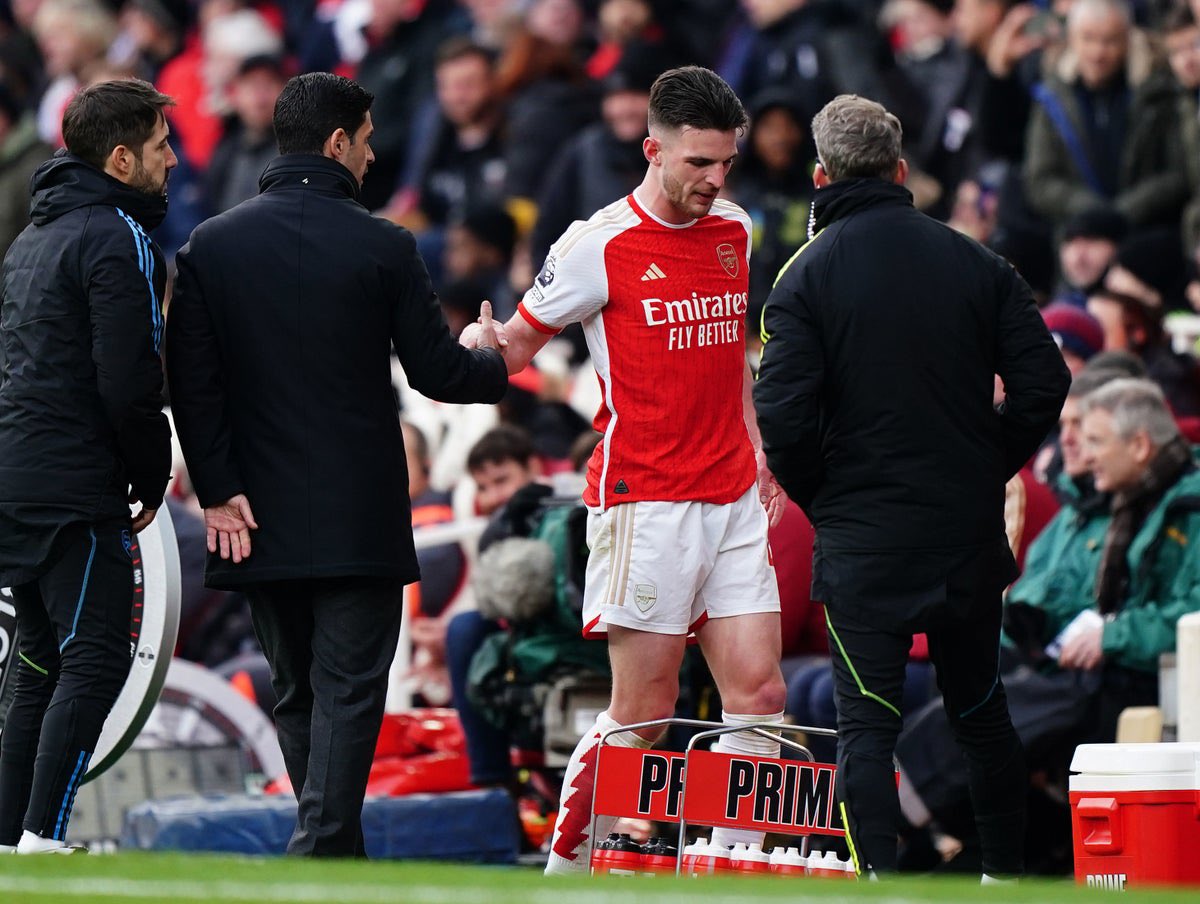 HLV Arteta tiết lộ tình hình chấn thương mới nhất của Declan Rice
