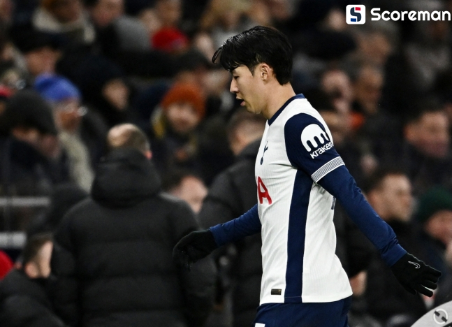 손흥민, 새해 첫 경기서 교체 출전...'슈팅 0개' 평점 최하위, 토트넘 EPL 4경기째 무승