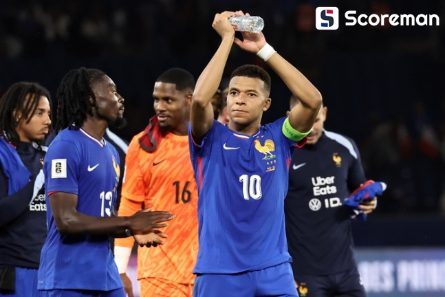 음바페, A매치 52호골... 팀은 2-1 승리, D조 1위 유지