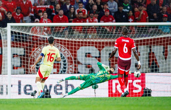 Kết quả UEFA Nations League: Thụy Sĩ 1-4 Tây Ban Nha