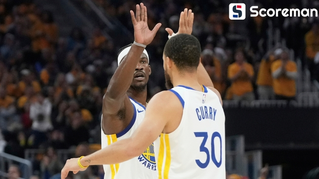 '커리&버틀러 75점 합작' 골든스테이트, 멤피스 꺾고 PO 1라운드 진출
