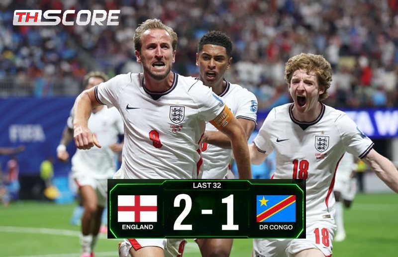 ​เคนเหมาสอง! อังกฤษพลิกแซงดีอาร์คองโก 2-1 ลิ่วรอบ 16 ทีมชนเม็กซิโก