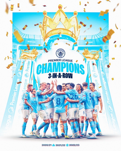 ​Manchester City win the Premier League title three rounds ahead of schedule