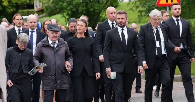 The funeral of renowned manager Sven-Göran Eriksson was held in Sweden