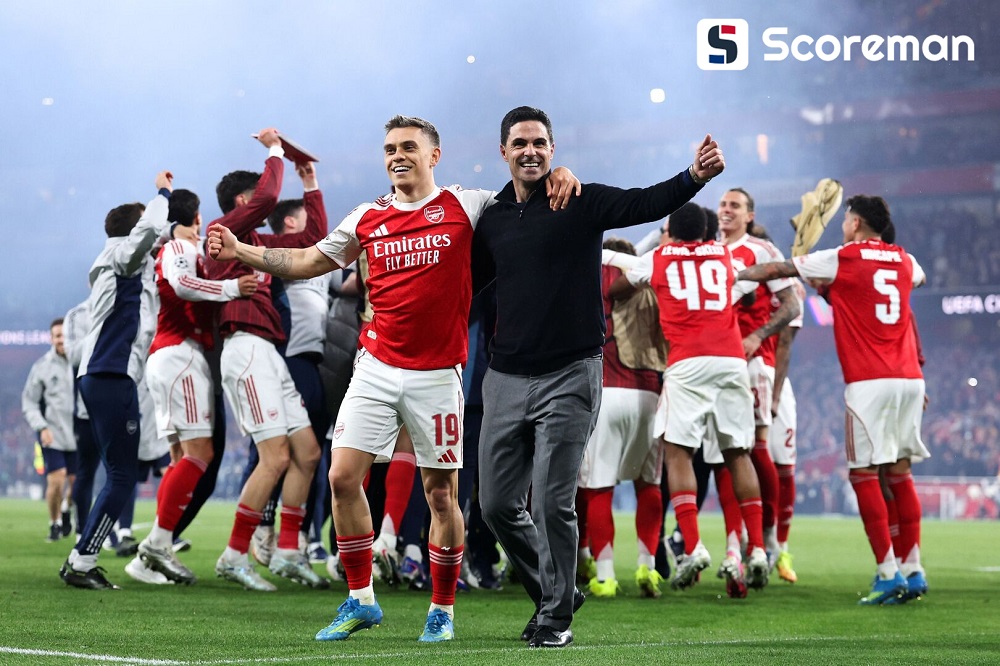아스널, 22년만에 EPL 우승컵! 맨시티, 본머스와 무승부→아르테타, 스페인 사령탑 최초 'EPL 제패'