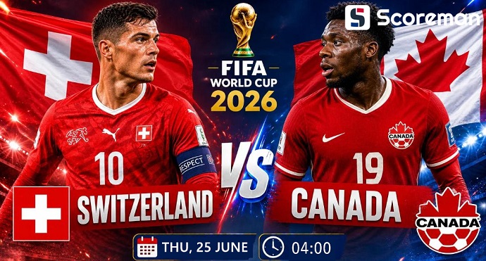 6월25일 월드컵 - 스위스 VS 캐나다 해외축구 분석 프리뷰