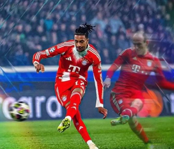 Ảnh vui hôm nay: Dẫn 3 bàn hiệp một quả không nên mở sâm banh nhé, nhắm mắt mở mắt cái Bayern đã ghi 4 bàn