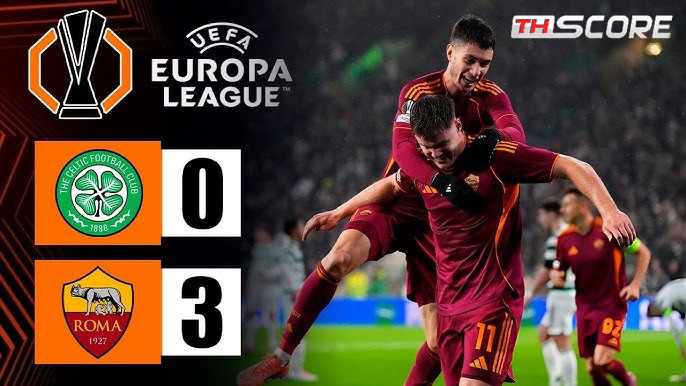 โรม่าคืนฟอร์มเก่ง! บุกถล่มเซลติก 3-0 เฟอร์กูสันเหมาสองประตู
