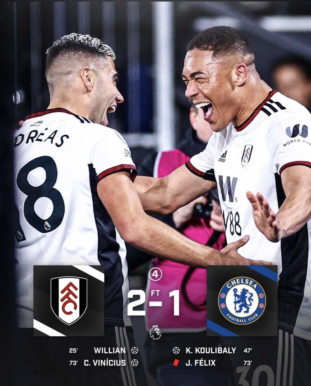 Premier League Highlights: Fulham 2 - 1 Chelsea