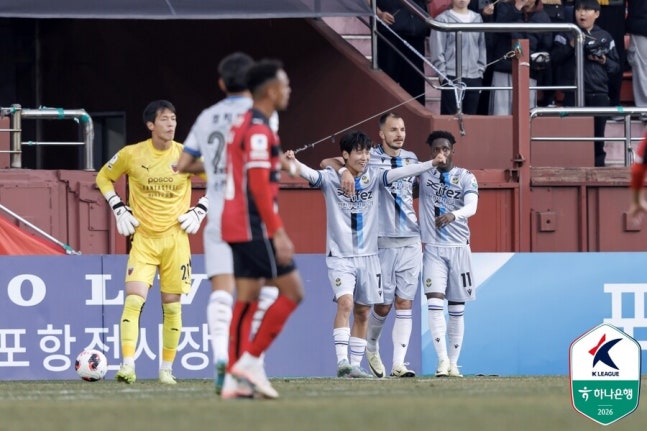 포항, 인천과 1-1 비겨…개막 두 경기 연속 무승부