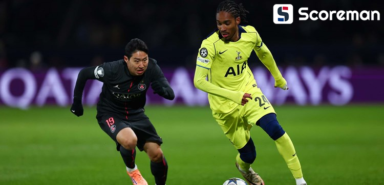 PSG, 토트넘 5-3 격파…비티냐 해트트릭