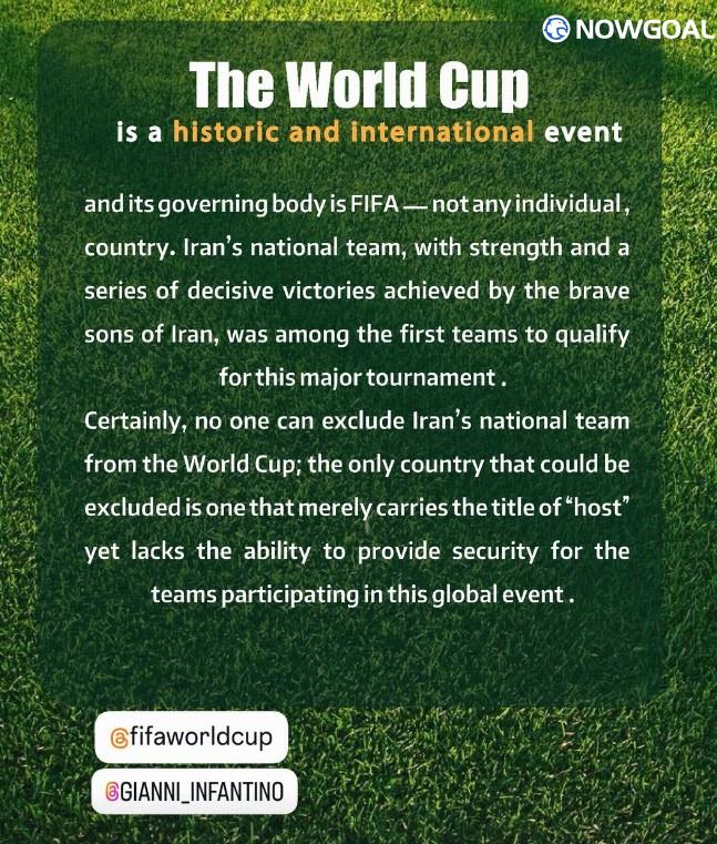 Iran National Team Responds to Trump’s World Cup Participation Remarks