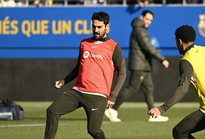 Ilkay Gündogan has participated in the first training session of the new year as usual