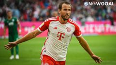 Harry Kane set a new record for goals in a debut season for Bayern Munich on Saturday