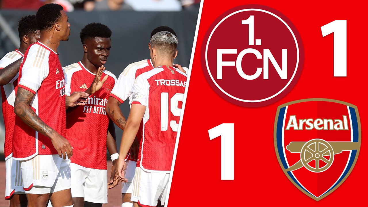 2023/24 Pre-Season Highlights: Nurnberg 1-1 Arsenal